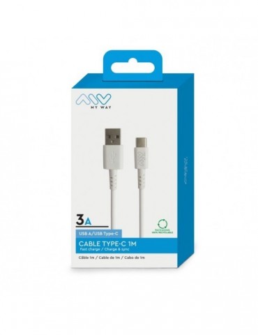 Cable USB A vers USB C 1m...